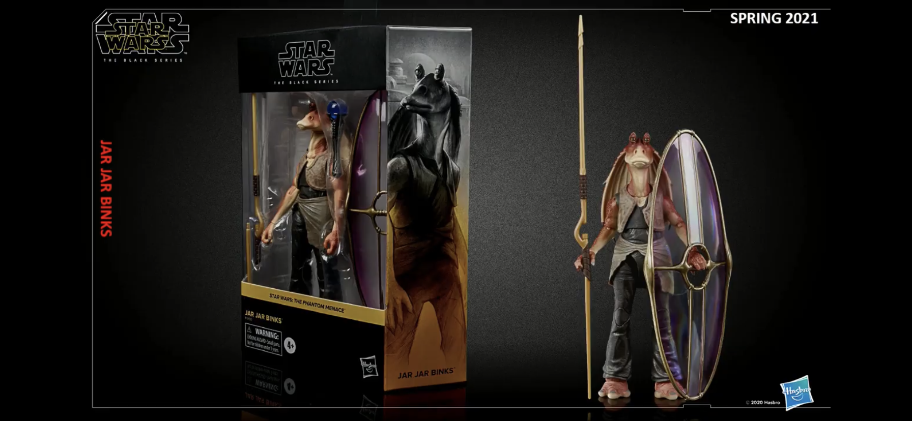 Jar Jar Binks Black Series figure packaging