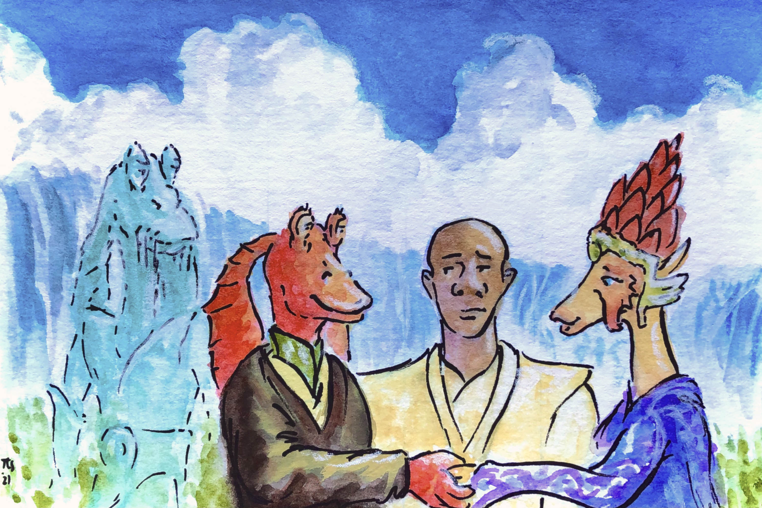 Winners Announced in The Great Queen Julia and Jar Jar Binks Wedding Art  Contest!